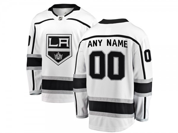 Custom Los Angeles Kings White Away Jersey