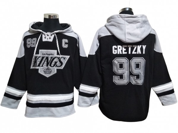 Los Angeles Kings #99 Wayne Gretzky Black Pullover Hoodie