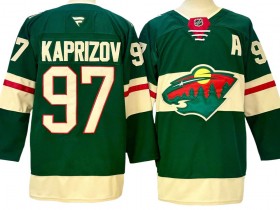 Minnesota Wild #97 Kirill Kaprizov Green Home 2024 Jersey