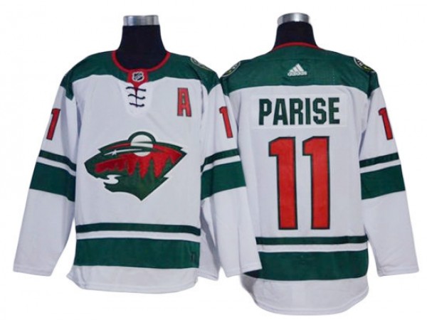 Minnesota Wild #11 Zach Parise White Away Jersey