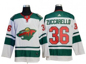 Minnesota Wild #36 Mats Zuccarello White Away Jersey