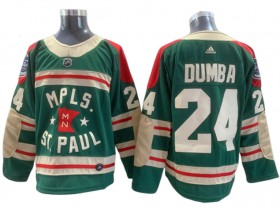 Minnesota Wild #24 Matt Dumba Green 2022 Winter Classic Jersey