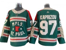 Minnesota Wild #97 Kirill Kaprizov Green 2022 Winter Classic Jersey