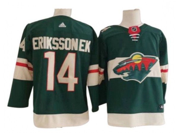 Minnesota Wild #14 Joel Eriksson Green Home Jersey