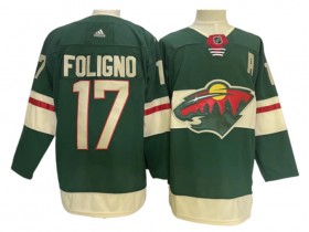 Minnesota Wild #17 Marcus Foligno Green Home Jersey