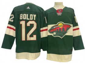 Minnesota Wild #12 Matt Boldy Green Home Jersey
