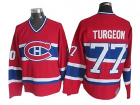 Montreal Canadiens #77 Pierre Turgeon Red 1995-96 Vintage CCM Jersey