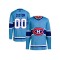 Custom Montreal Canadiens Light Blue Reverse Retro 2.0 Jersey