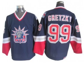 New York Rangers #99 Wayne Gretzky 1998 Vintage CCM Jersey - Navy/White