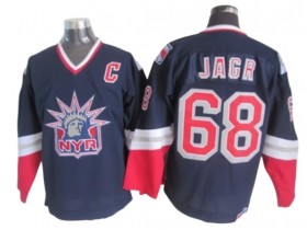 New York Rangers #68 Jaromir Jagr 1998 Vintage CCM Jersey - Navy/White