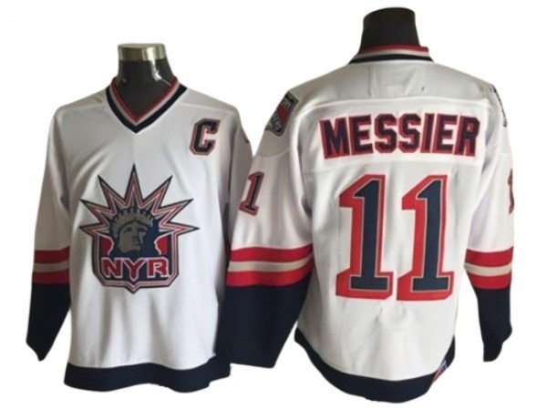 New York Rangers #11 Mark Messier 1998 Vintage CCM Jersey - Navy/White