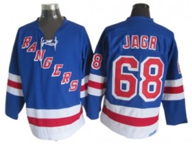 New York Rangers #68 Jaromir Jagr Blue Vintage CCM Jersey