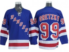 New York Rangers #99 Wayne Gretzky Blue Vintage CCM Jersey