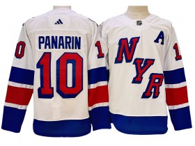 New York Rangers #10 Artemi Panarin White Stadium Jersey