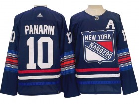 New York Rangers #10 Artemi Panarin Navy Alternate Jersey