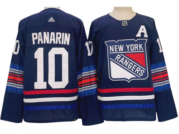 New York Rangers #10 Artemi Panarin Navy Alternate Jersey