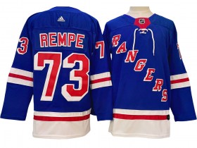 New York Rangers #73 Matt Rempe Blue Home Jersey