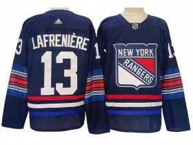 New York Rangers #13 Alexis Lafreniere Navy Alternate Jersey