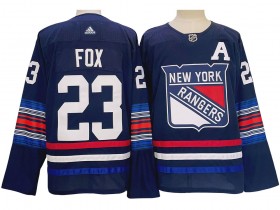 New York Rangers #23 Adam Fox Navy Alternate Jersey