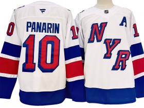 New York Rangers #10 Artemi Panarin White NHL Stadium 2024 Jersey