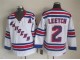 New York Rangers #2 Brian Leetch Vintage CCM Jersey - Blue/White