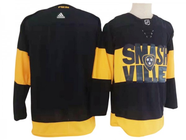 Nashville Predators Blank Black 2022 Stadium Series Jersey