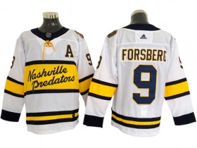 Nashville Predators #9 Filip Forsberg White 2020 Winter Classic Jersey