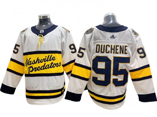 Nashville Predators #95 Matt Duchene White 2020 Winter Classic Jersey