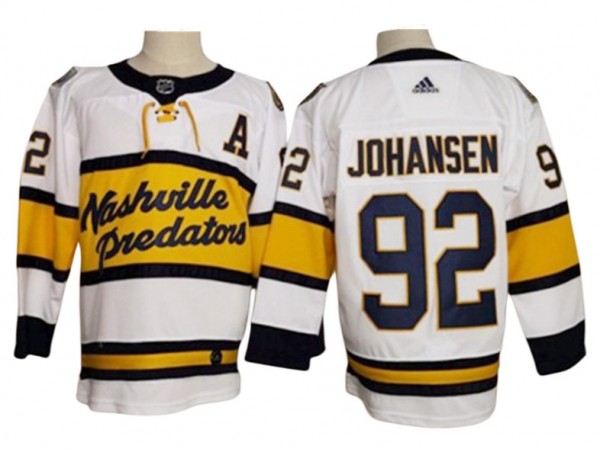 Nashville Predators #92 Ryan Johansen White 2020 Winter Classic Jersey