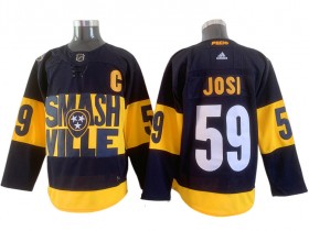 Nashville Predators #59 Roman Josi Black 2022 Stadium Series Jersey