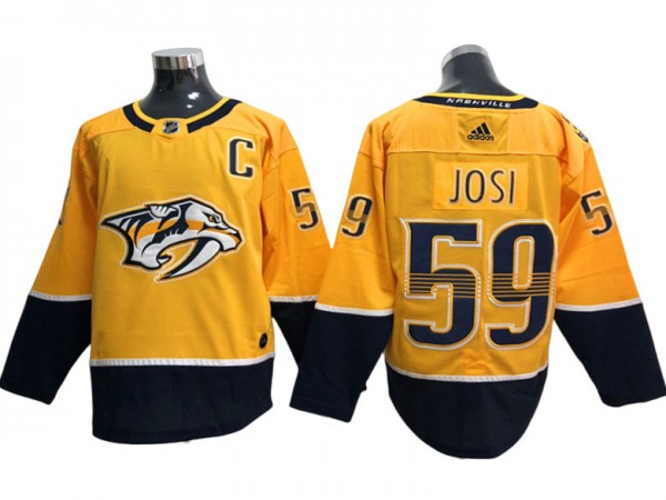 Nashville Predators #59 Roman Josi Gold Home Jersey