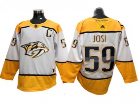 Nashville Predators #59 Roman Josi White Away Jersey