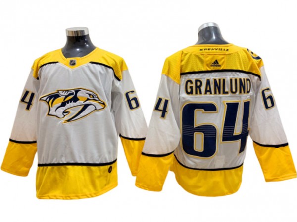 Nashville Predators #64 Mikael Granlund White Away Jersey