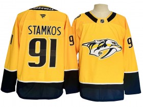 Nashville Predators #91 Steven Stamkos Gold Home 2024 Jersey