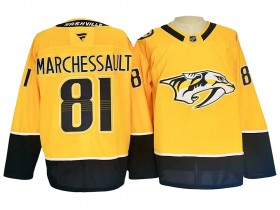 Nashville Predators #81 Jonathan Marchessault Gold Home 2024 Jersey