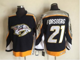 Nashville Predators #21 Peter Forsberg Black 2006 Vintage CCM Jersey