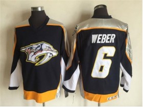 Nashville Predators #6 Shea Weber Black 2005 Vintage CCM Jersey