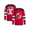 Custom New Jersey Devils Red Home Jersey