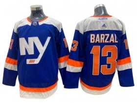 New York Islanders #13 Mathew Barzal Blue Alternate Jersey