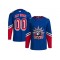 Custom New York Rangers Blue Reverse Retro 2.0 Jersey