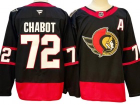 Ottawa Senators #72 Thomas Chabot Black Home 2024 Jersey