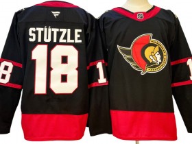 Ottawa Senators #18 Tim Stützle Black Home 2024 Jersey