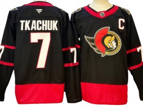 Ottawa Senators #7 Brady Tkachuk Black Home 2024 Jersey