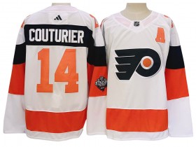 Philadelphia Flyers #14 Sean Couturier White White 2024 NHL Stadium Jersey