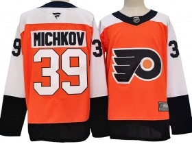 Philadelphia Flyers #39 Matvei Andreyevich Michkov Orange Home 2024 Jersey