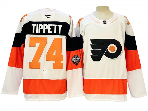 Philadelphia Flyers #74 Owen Tippett White Stadium Series 2024 Jersey