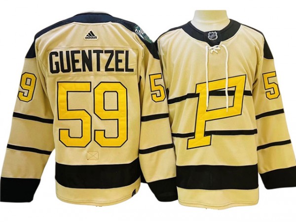 Pittsburgh Penguins #59 Jake Guentzel Cream 2023 Winter Classic Jersey