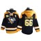 Pittsburgh Penguins #66 Mario Lemieux Black Ageless Must-Have Lace-Up Pullover Hoodie