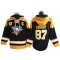 Pittsburgh Penguins #87 Sidney Crosby Black Ageless Must-Have Lace-Up Pullover Hoodie