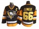 Pittsburgh Penguins #66 Mario Lemieux Vintage CCM Jersey - Black/White/Yellow